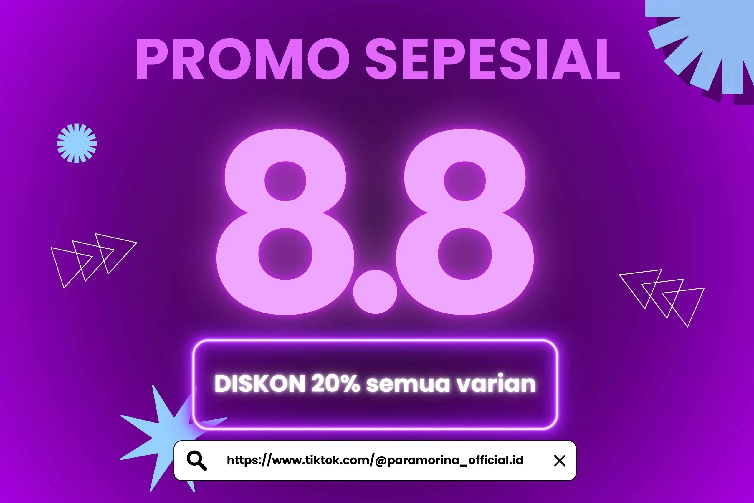 Promo 8.8 Paramorina Tiktok