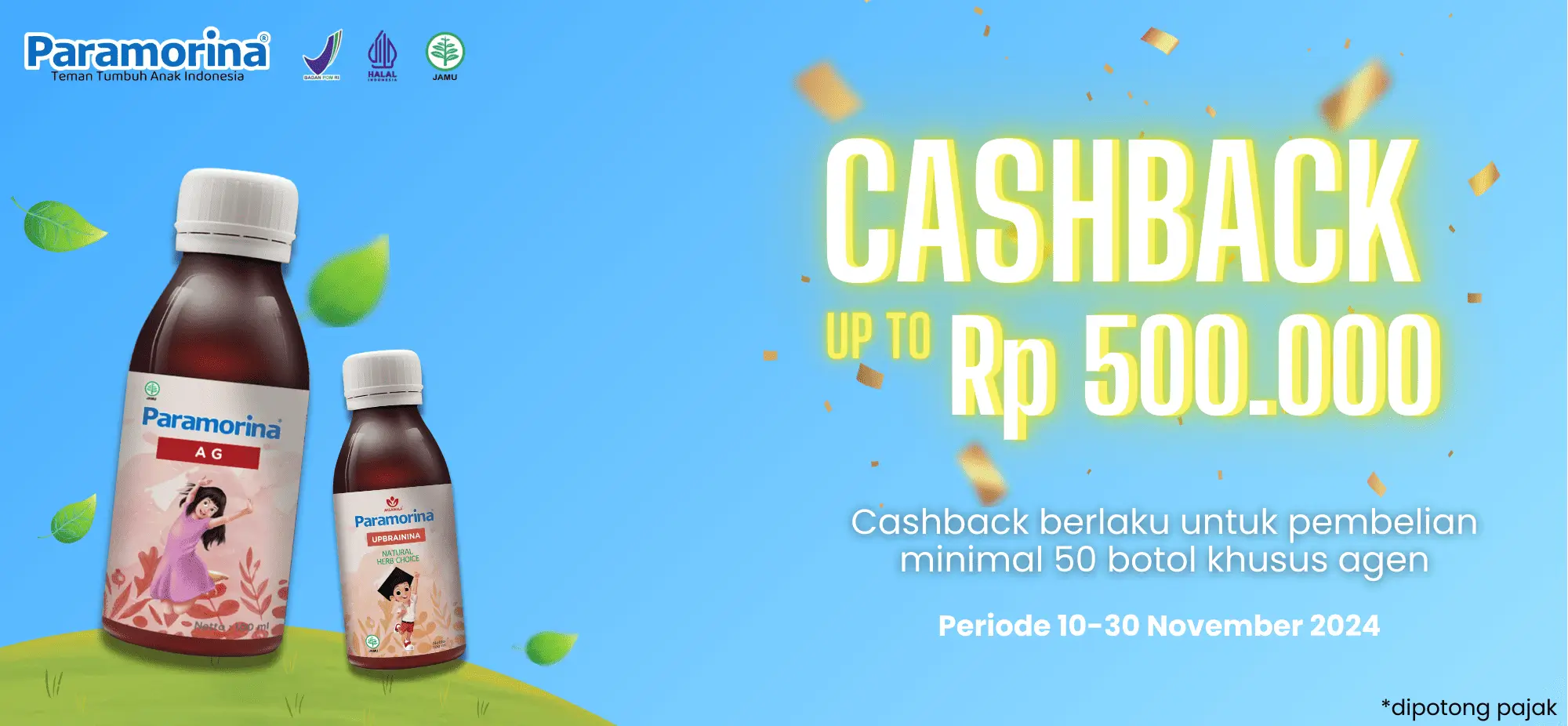 Promo Cashback 500rb